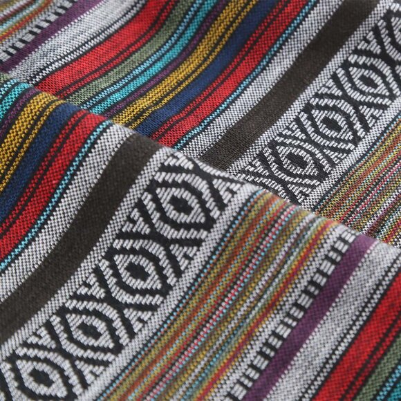 Men's T-Shirt with Vibrant Colorful Striped and Casual Hood Design - Picture 7 of 7